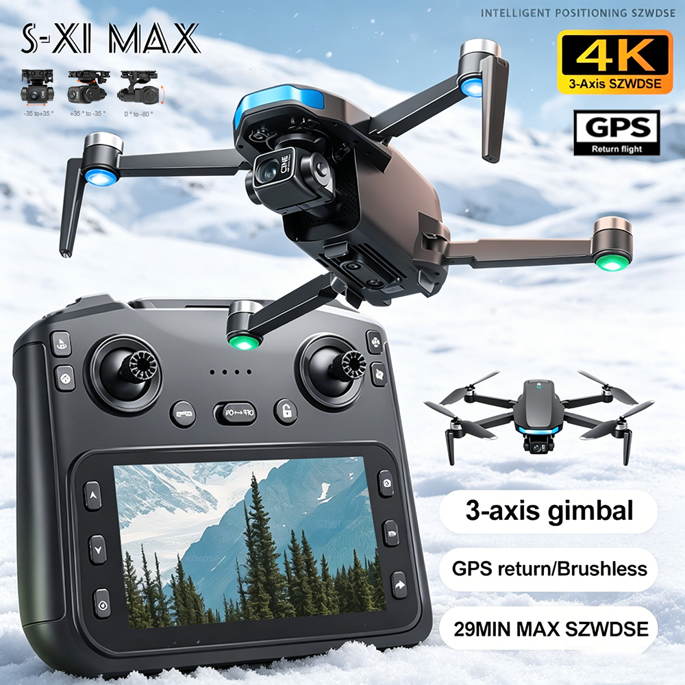 Drone Lidar - New S-X1 MAX Drone GPS 8K