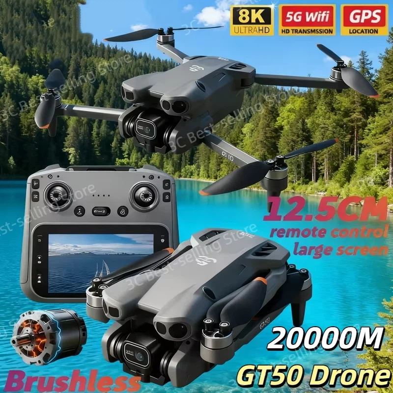 Drone Video Production - GT50 Mini Drone Dual Camera 8K