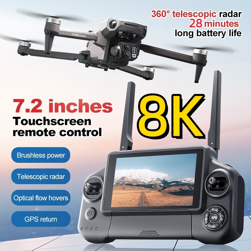 8K 3 Axis Gimbal Brushless 7.2 – обзор и цена Drone Lidar