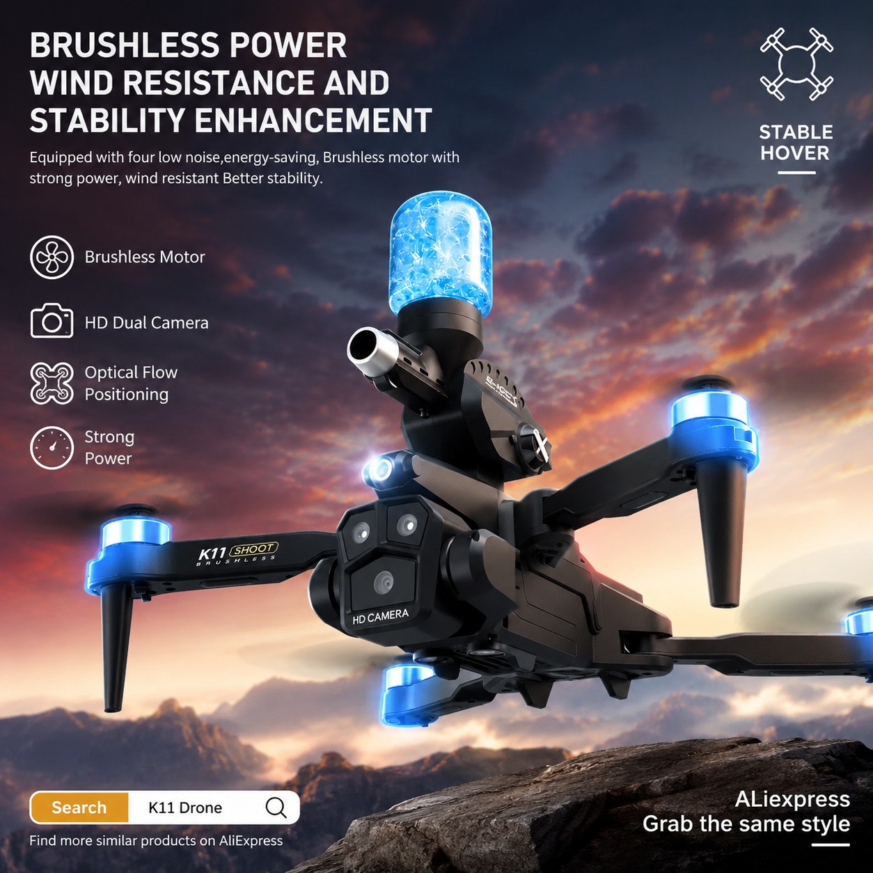 K11MAX Drone with Water Bombs  – обзор и цена Drone Photogrammetry