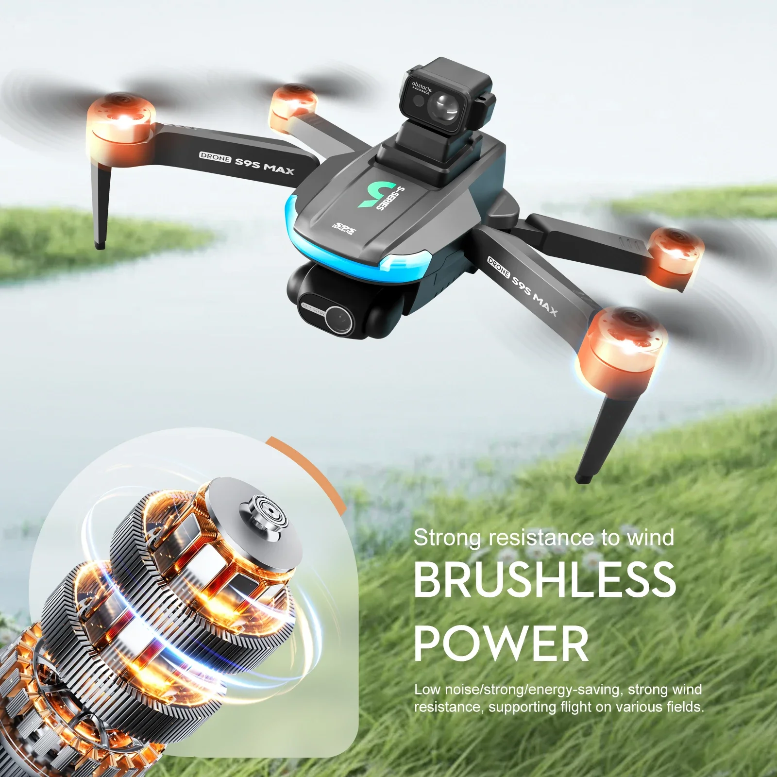 NEW S9S MAX MINI Drone 4K 2-Ax – обзор и цена Drone Lidar