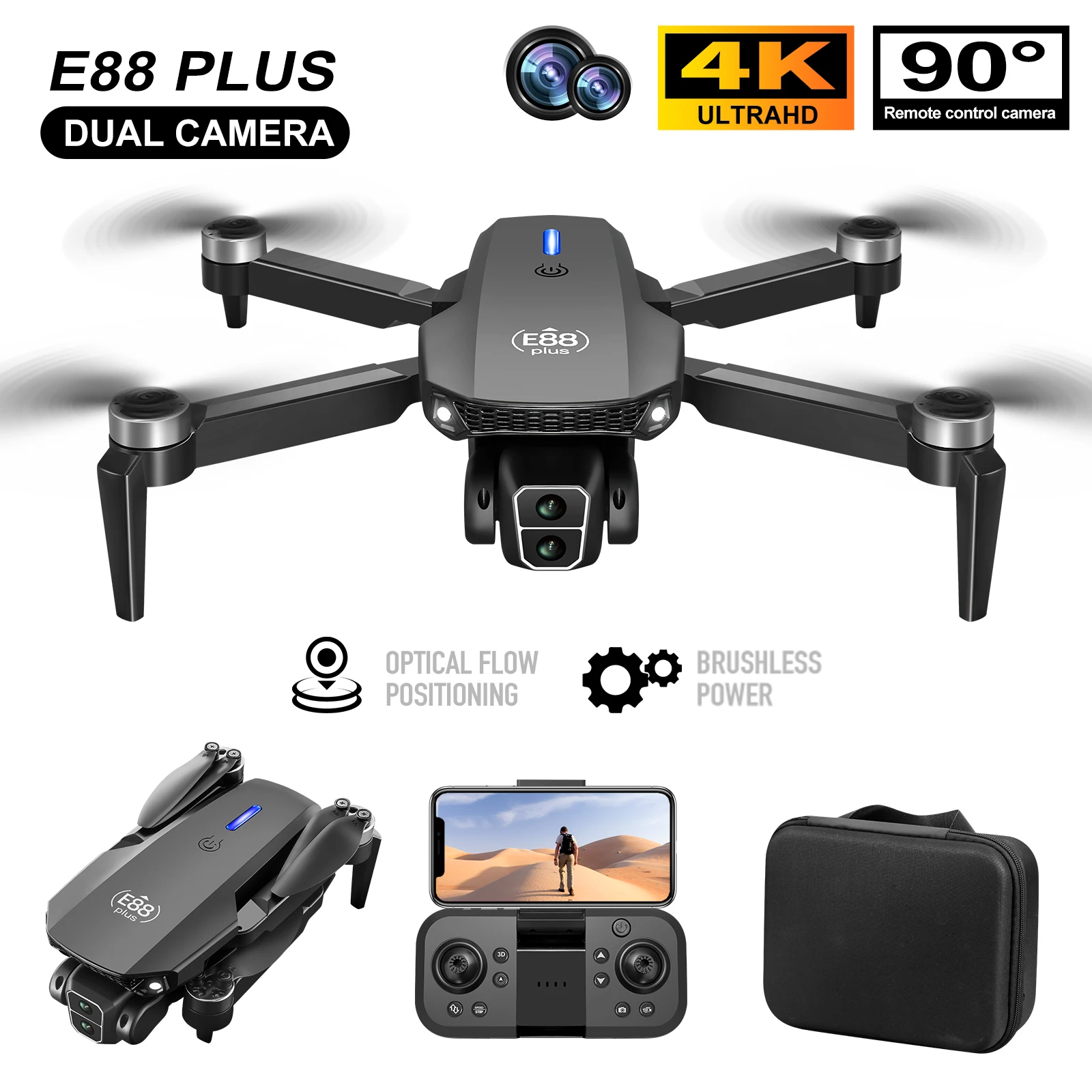 New E88 Plus Quadcopter Drone: – обзор и цена Drone Lidar