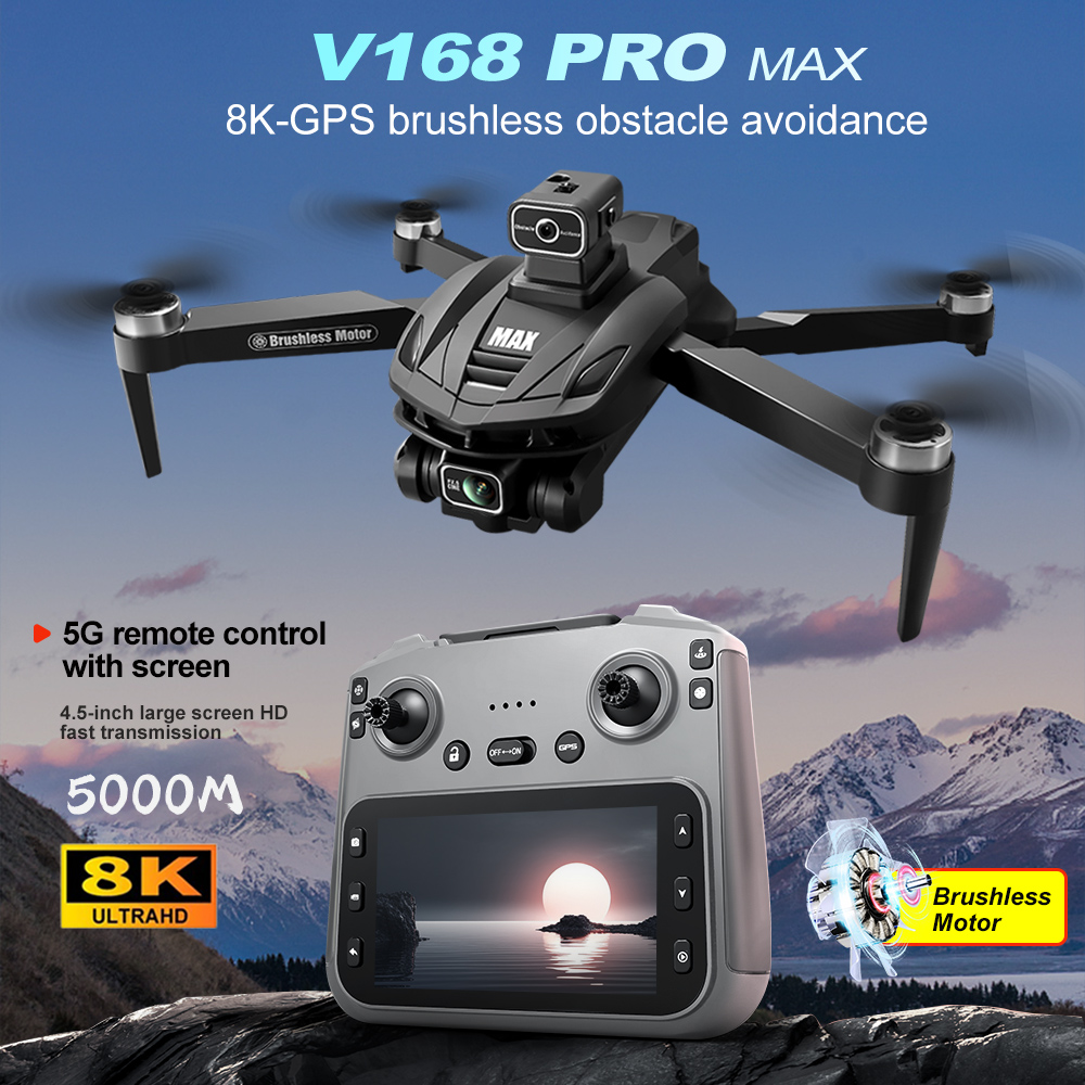 V168 PRO Max GPS Drone 8K Prof – обзор и цена Drone Surveying