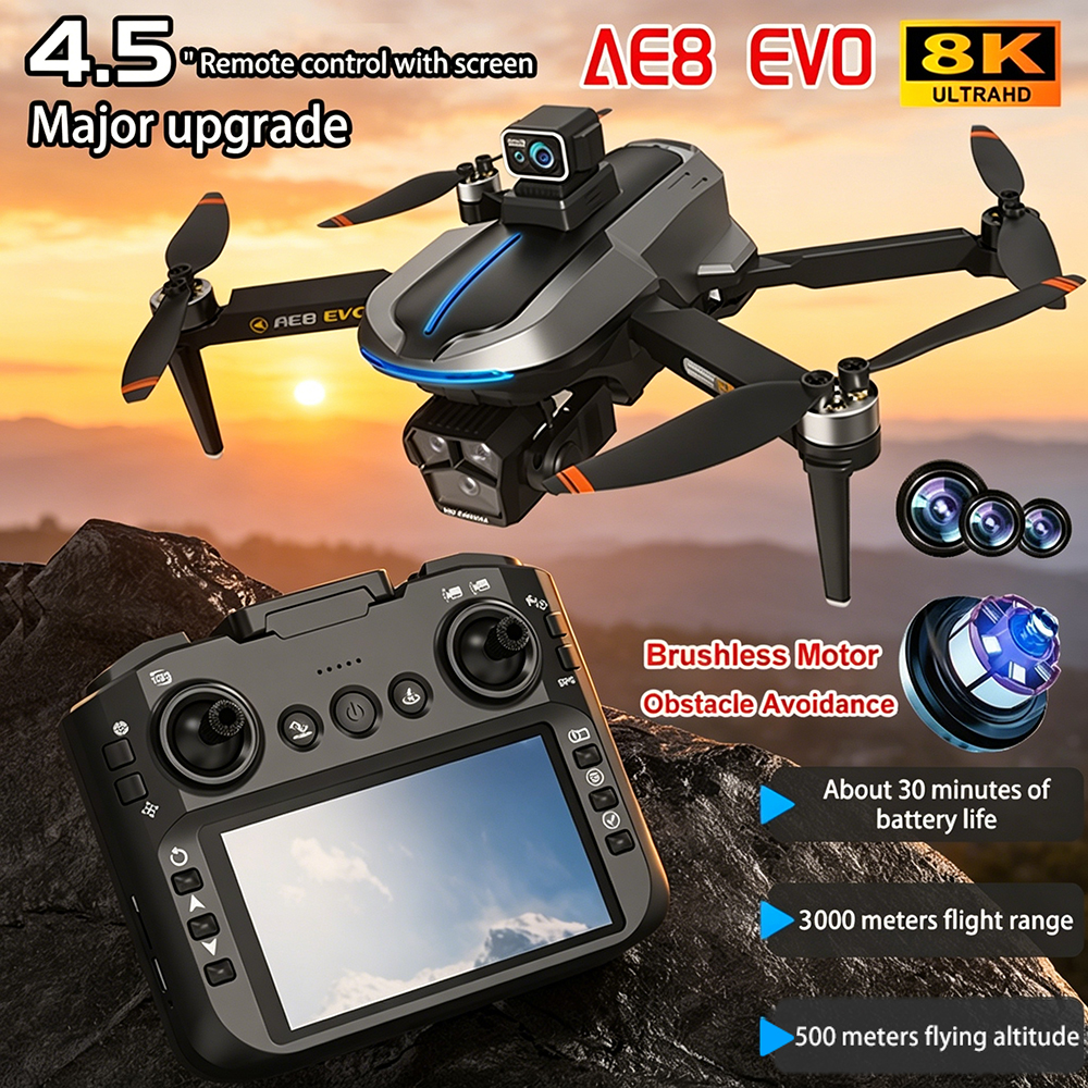 AE8 EVO Drone 4K Professional  – обзор и цена Drone Lidar