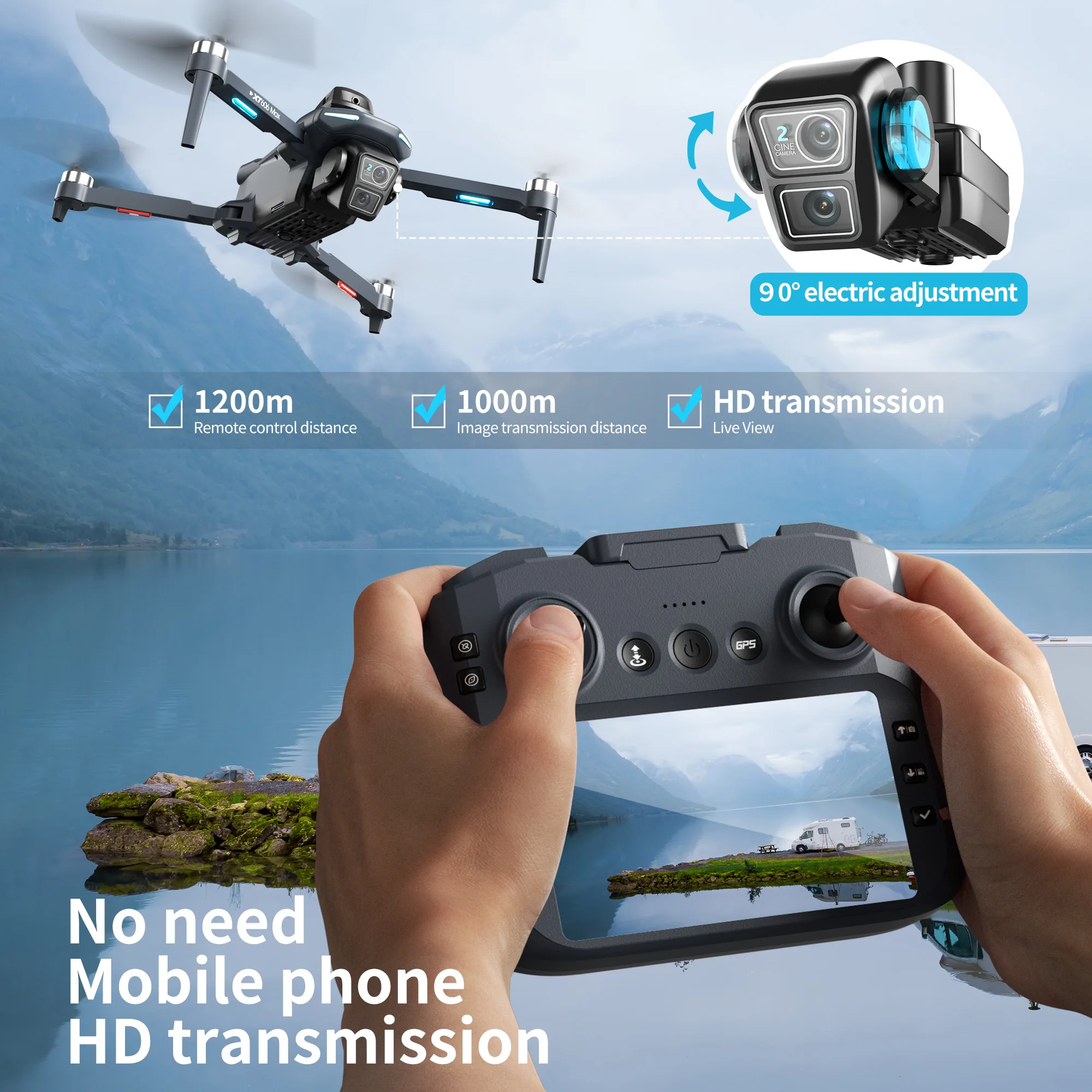 Lenovo XT606 MAX GPS Drone 4k  – обзор и цена Drone Photogrammetry